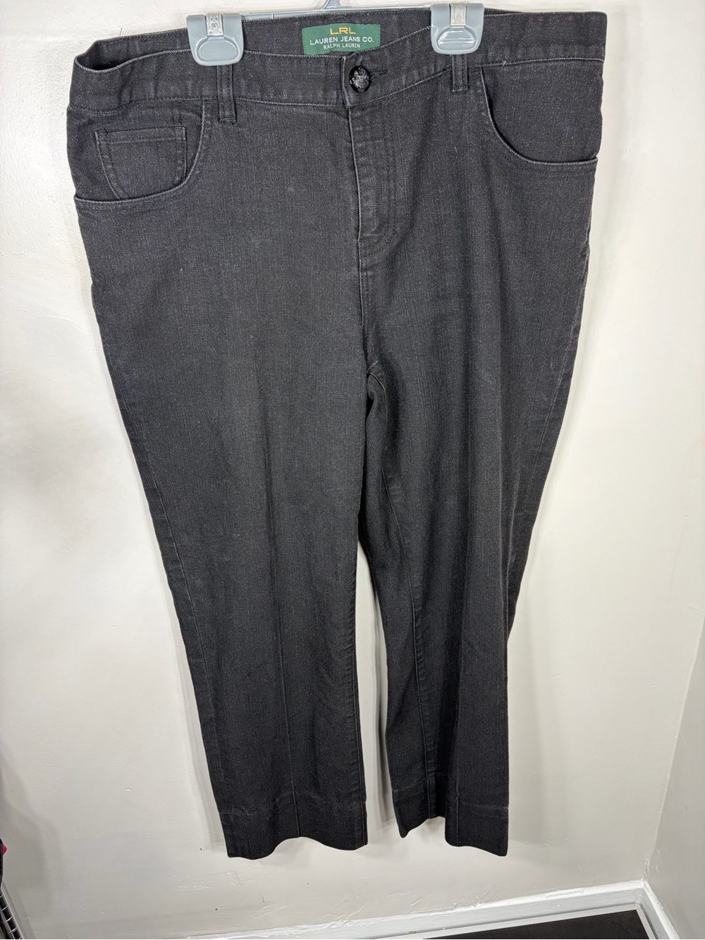 Lauren Jeans Co Ralph Lauren Modern Slim Black Capri Jeans Women 14W Stretch